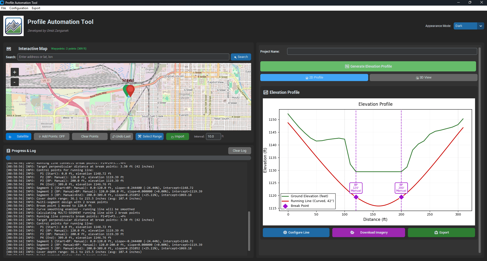 Bore Profile Automation screenshot