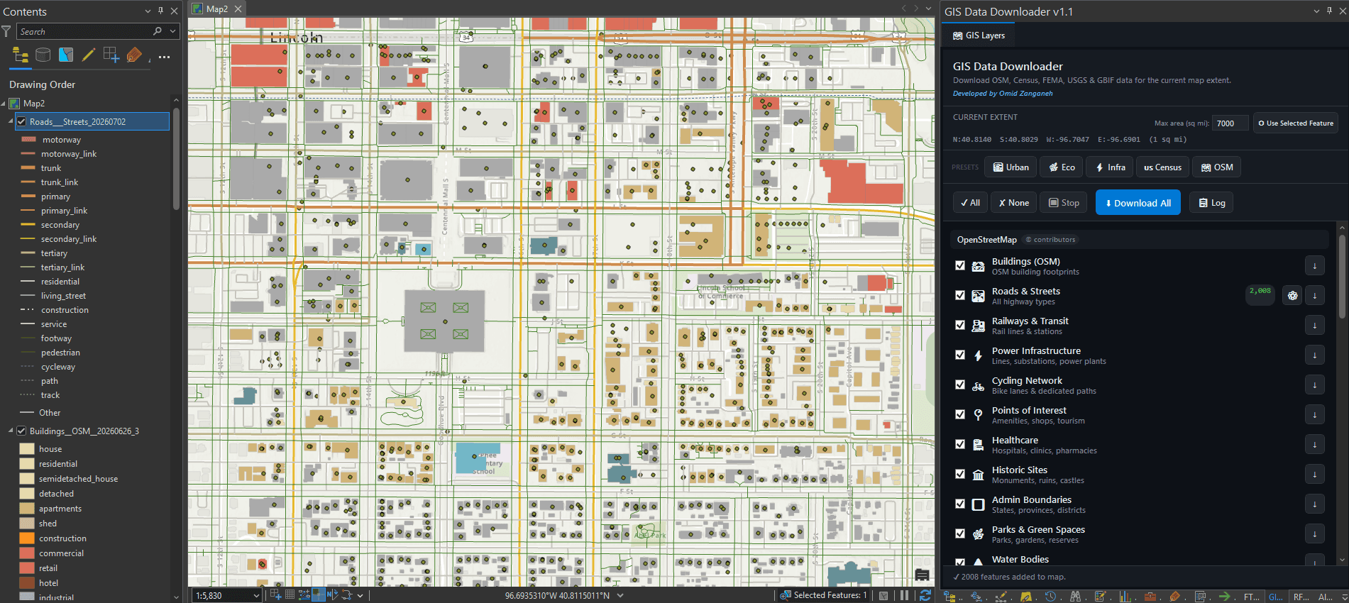 GIS Data Downloader screenshot